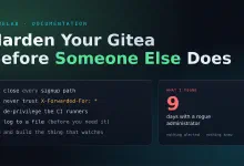 Harden Your Gitea Before Someone Else Does