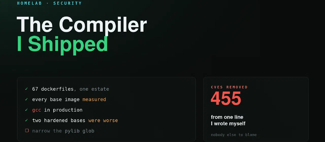 The Compiler I Shipped
