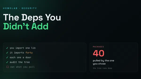 The Dependencies You Didn't Add