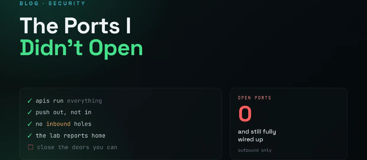 The Ports I Didn't Open