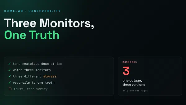 Three Monitors, One Truth